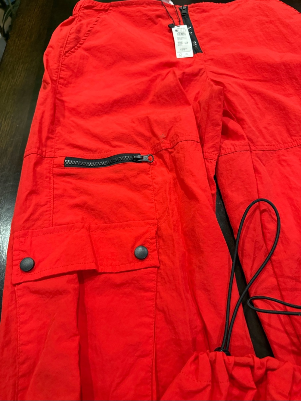 Garage Women Parachute Nylon Zipper Parachute Cargo Pants Size XS - Picture 4 of 10